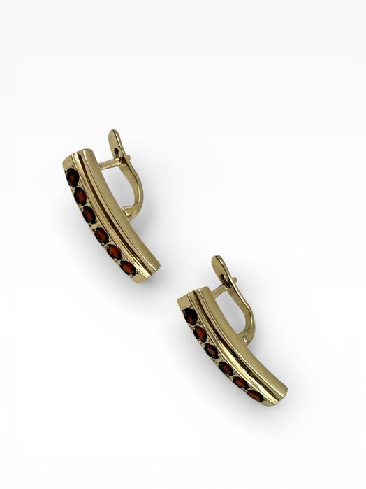 Обеци 14 карата със гранит – 4.51 гр