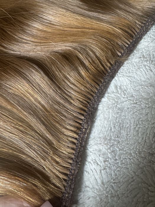 Екстеншън Естествена коса 50 см ръчно шита