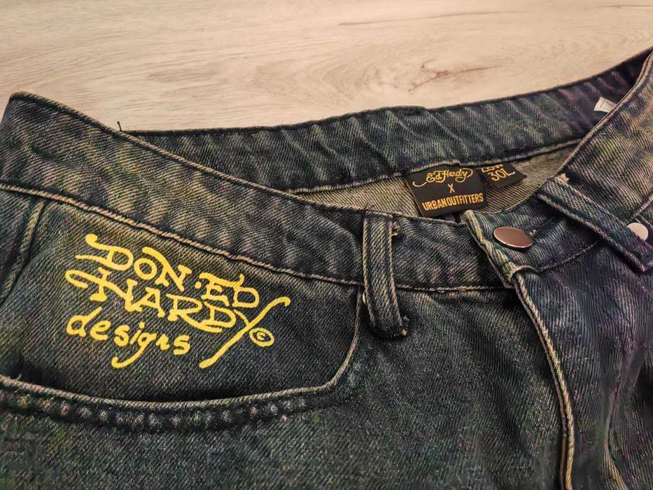 ed hardy синие джинсы
