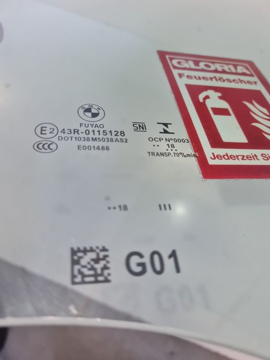 Geam dreapta fata BMW X3 G01 / cod-43R-0115128 / an-2018-2024 OEM