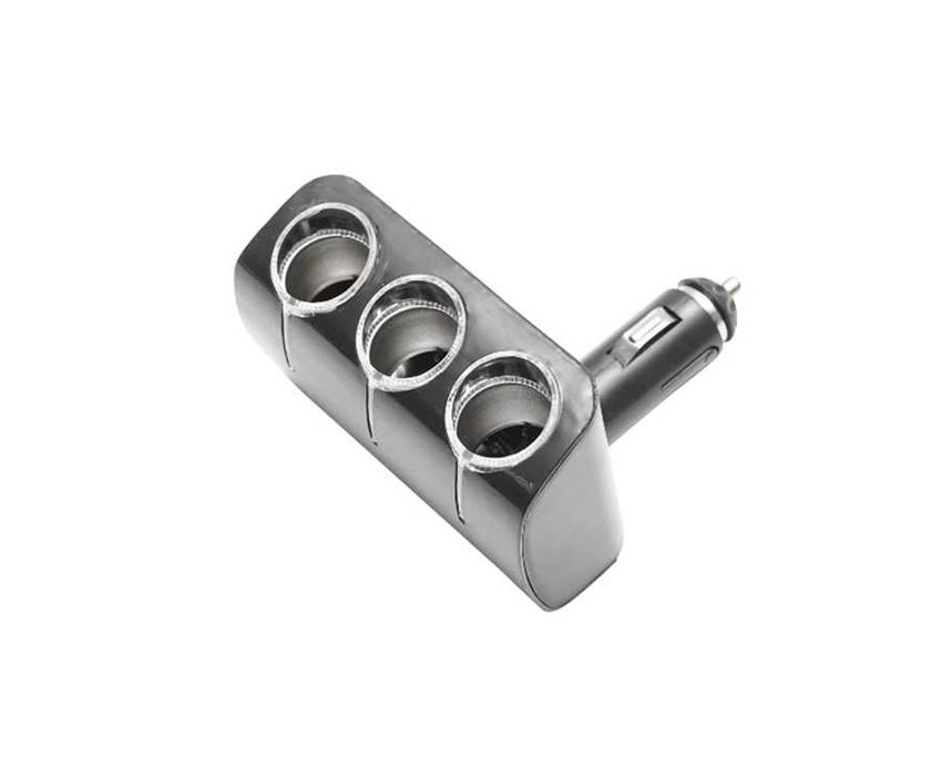 LED Разклонител за запалка без кабел с 3 гнезда - 120W, 12V/24V.