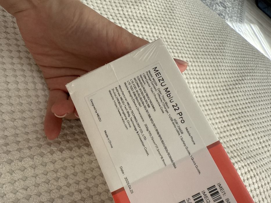 Телефон Meizu mdlu 22pro новый