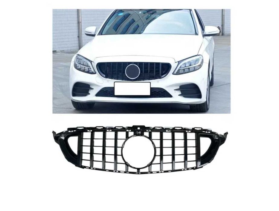 Решетка BRABUS дизайн за Mercedes C-Class W205 Черен гланц