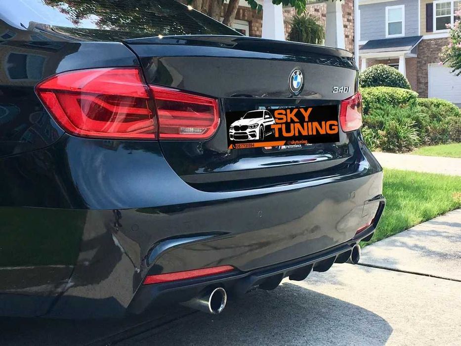 Bmw f30/31 M performance Дифузьор задна броня с щипки Бмв ф30/31 М