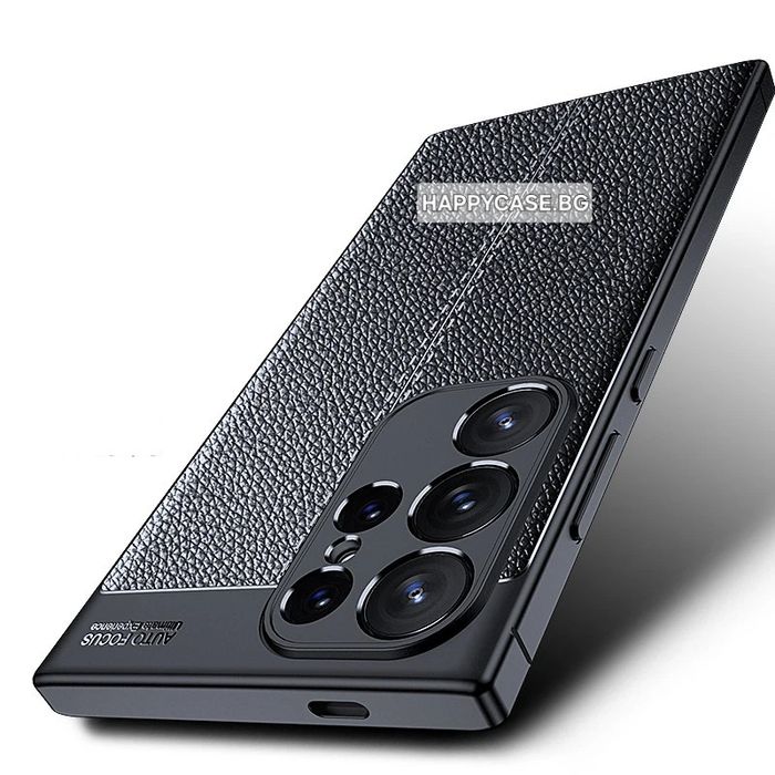 AUTOFOCUS кейс гръб кожена шарка за Samsung Galaxy S25 S24 S23 / Ultra / FE