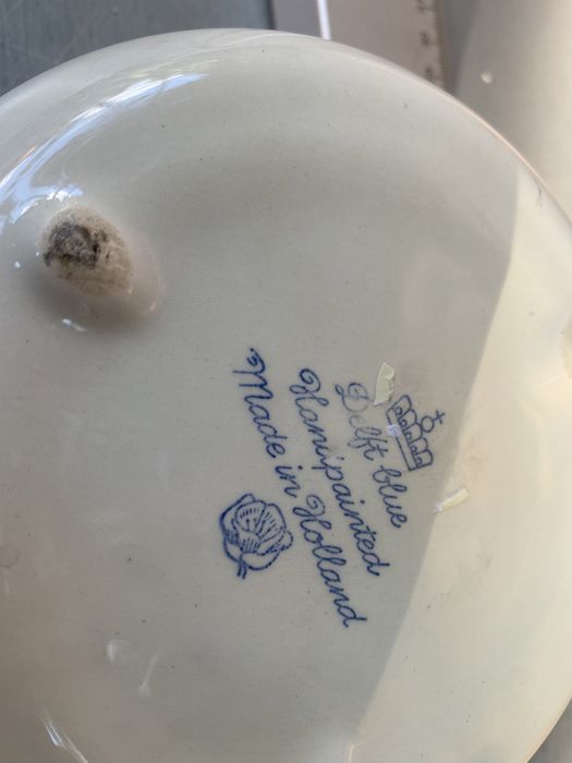 Холандска кутия за бижута с капак на Делфт