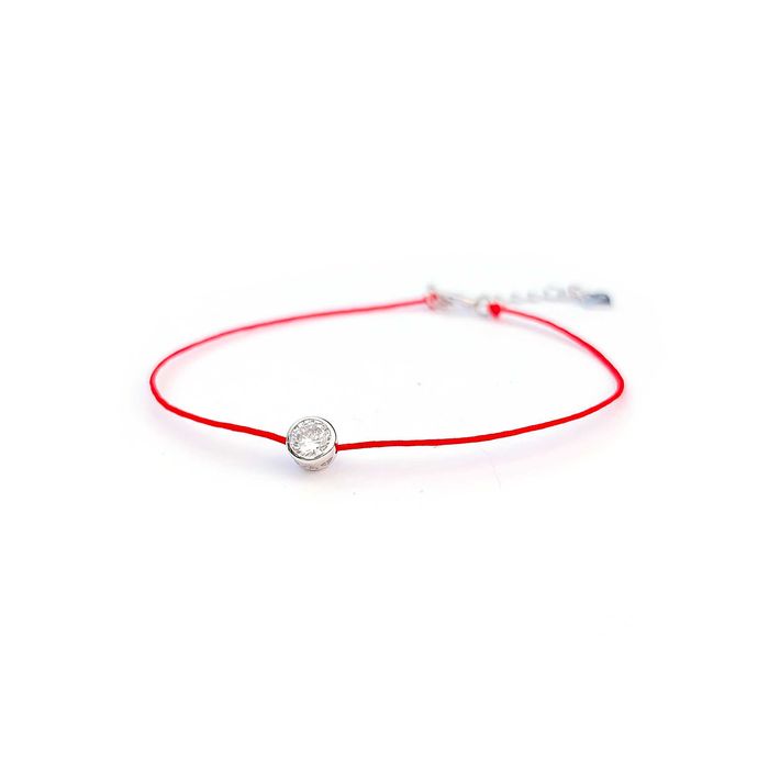 Дамска Гривна на Червен Конец с Кристал