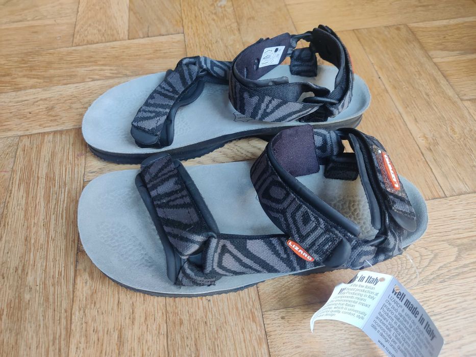 Туристически сандали Lizard Super Hike Cube Black 42, кожа, Vibram, Нови