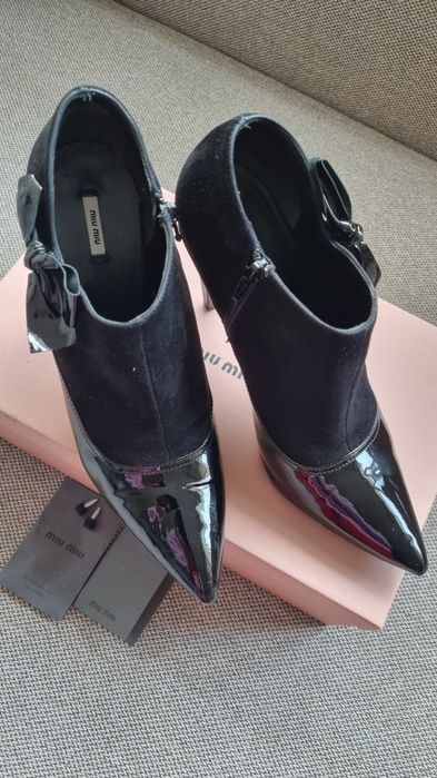 MIU MIU Оригинални Черни Обувки на висок ток 39.5