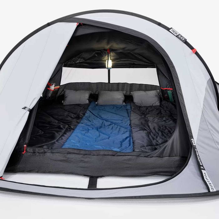 3-местна, fresh&black, 2 seconds палатка quechua, всичко налично! 4 години гаранция оставащи!