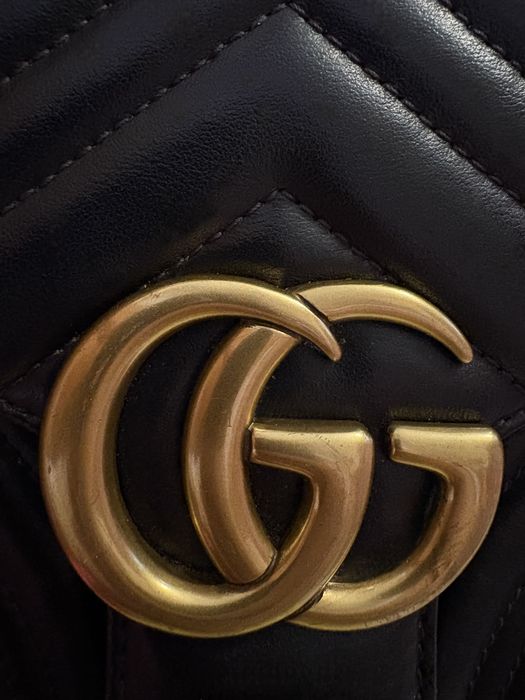 Оригинална Gucci GG Marmont – Черна естествена кожа