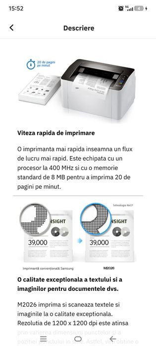 Imprimanta laser SAMSUNG Xpress SL-M2026, A4, USB
