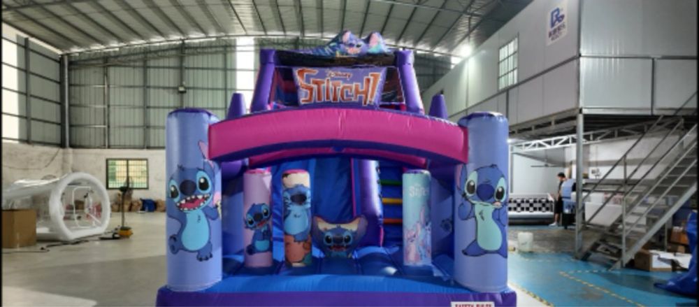 Tobogan topogan gonflabil mare STITCH de inchiriat