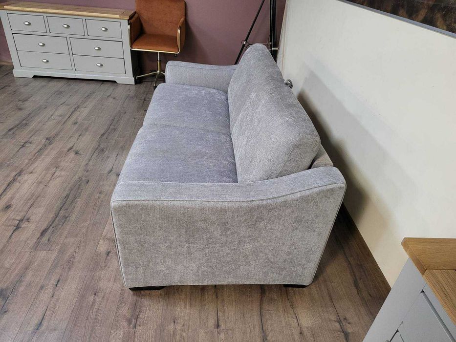 Сив диван от плат с функция сън "Myriad"