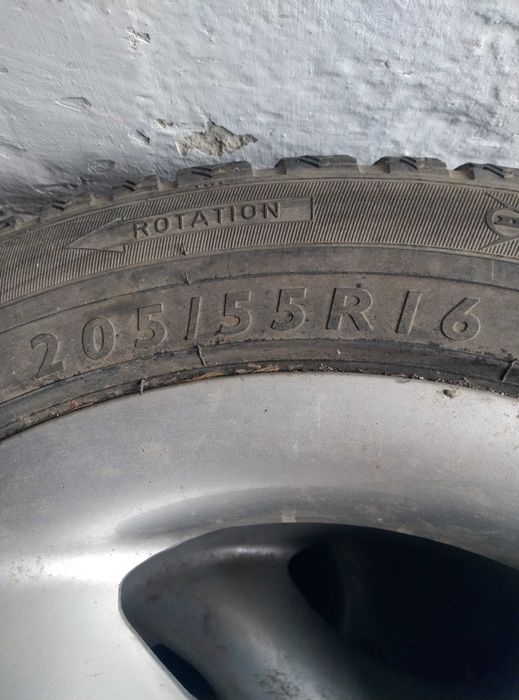 Оригинални алуминиеви джанти за Ford със зимни гуми 205/55R16