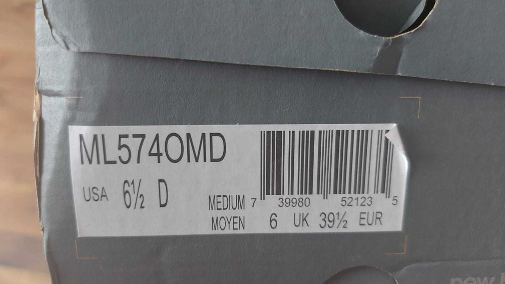 New Balance ML 574 Leather OMD Оригинал Кроссовки