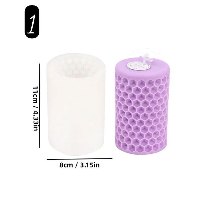 Силиконовая форма для свечей соты