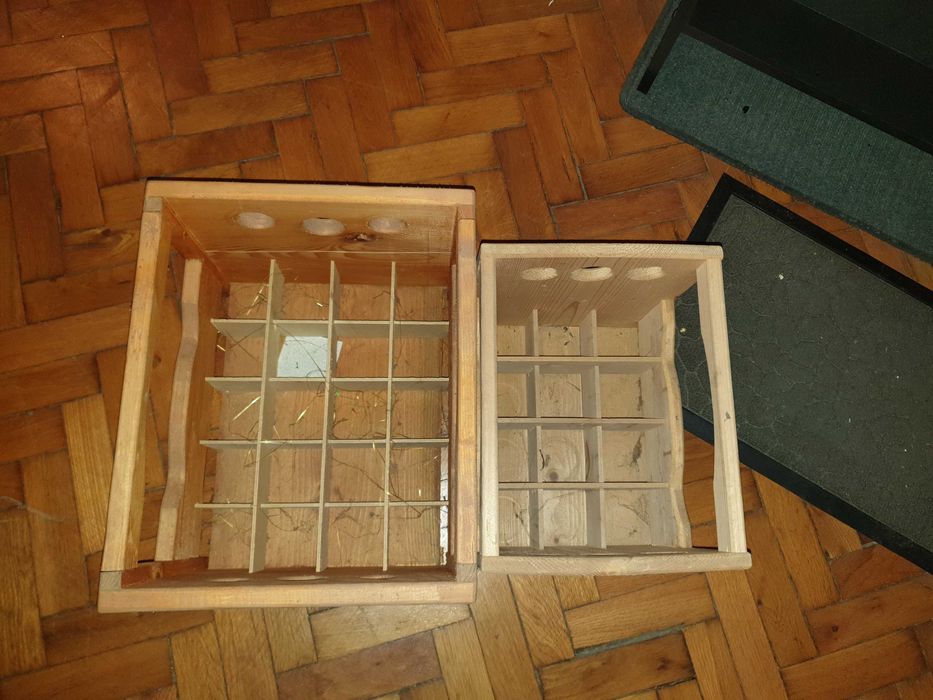 lada bere - suport vin - lada lemn decoratiune / suport sticle de vin