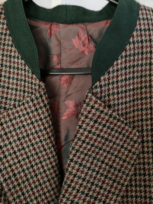 Sacou din lana carouri