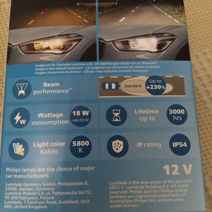 Крушки LED Филипс Philips H4