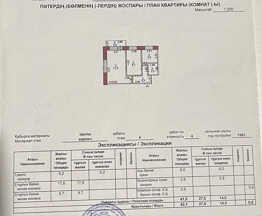 Продам 2х комнатную квартиру