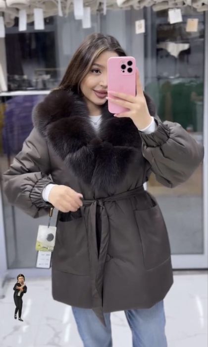 Куртка мех песец