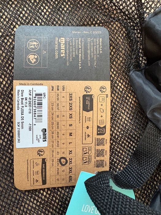 Чисто нови боти Mares Flexa DS 5 mm size 2xl 44-45