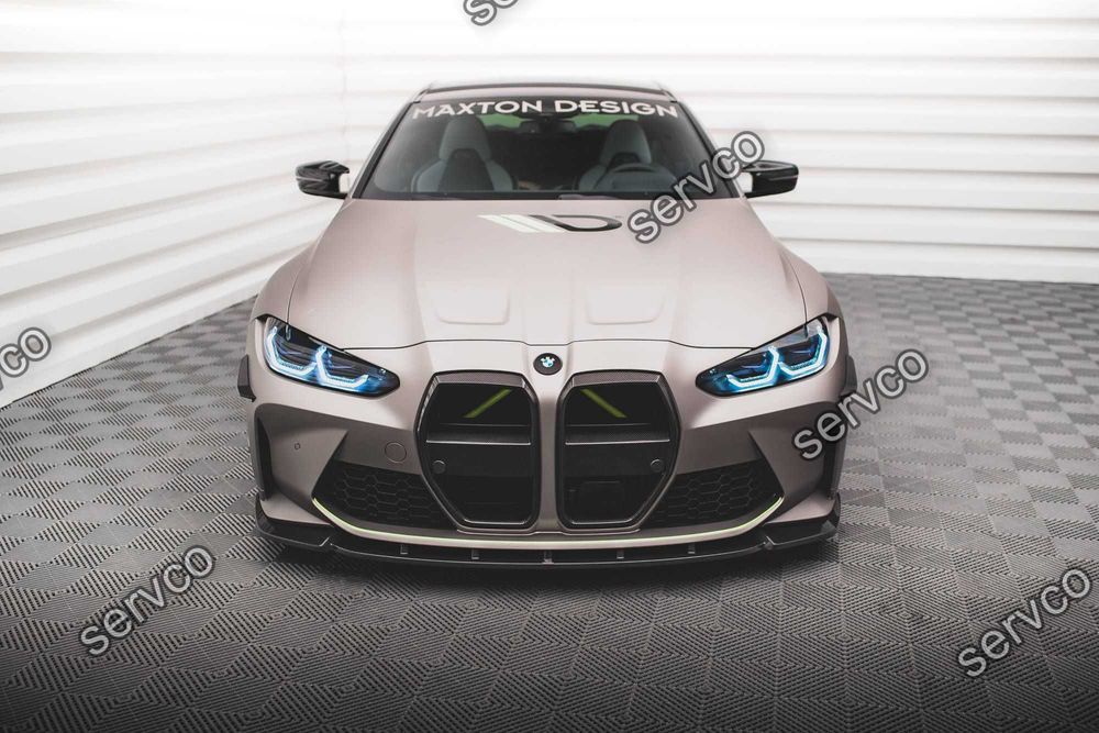 Prelungire bara fata Bmw Seria M4 G82 2021- v5 - Maxton Design Carbon