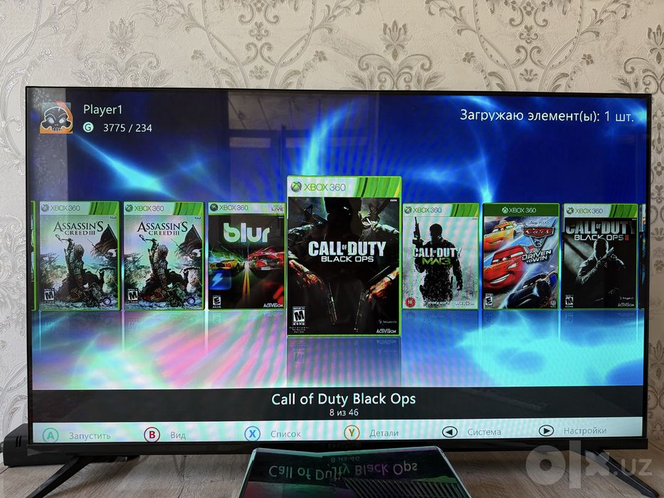 Xbox 360 Slim 40+ oyini bor
