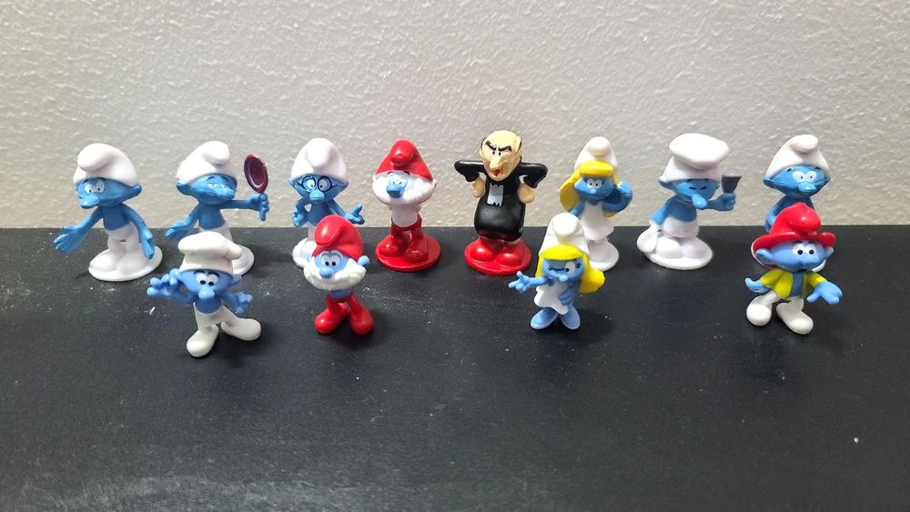 Set 20 strumfi Kaufland colectie completa