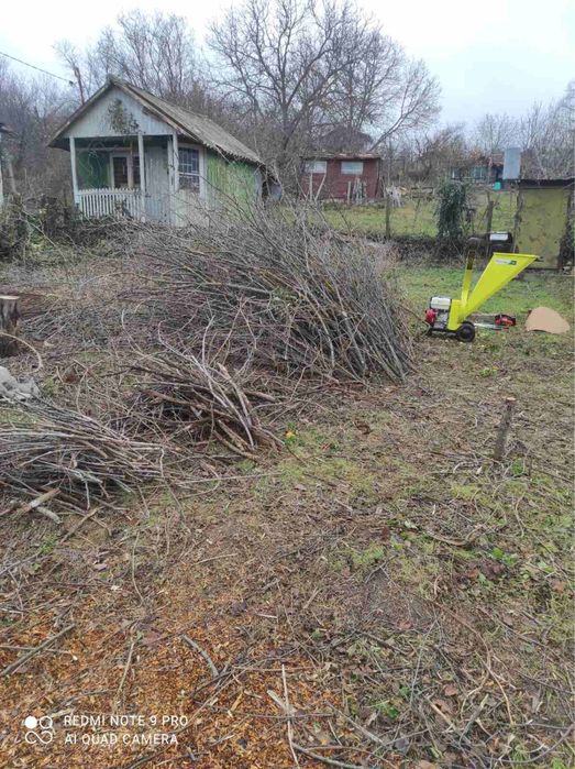 Почистване на дворове от трева и храсти