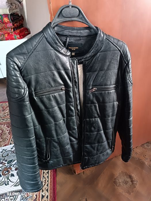 Детские куртка кожаная тёплая