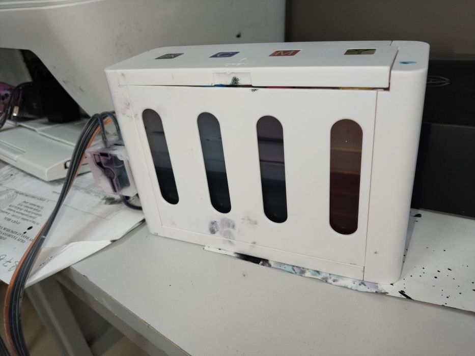 СНЧП для принтера hp + картридж 305 цветной и черный