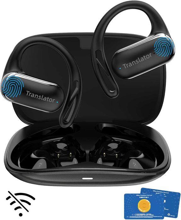 Casti Traducator AI Translator cu 144 Limbi Online si 11 Offline