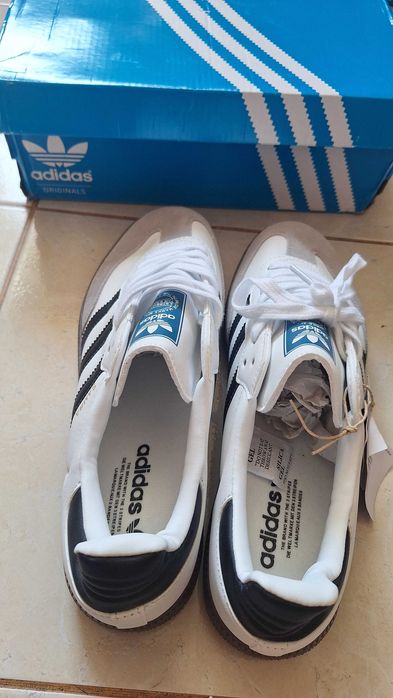 Adidas Samba OG B75806 White Black Grey Mărimea 43⅓ Noi cu Cutie