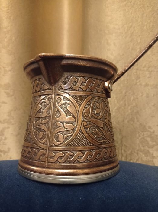 Ibric turcesc din aliaj de cupru, gros în "carne", nefolosit