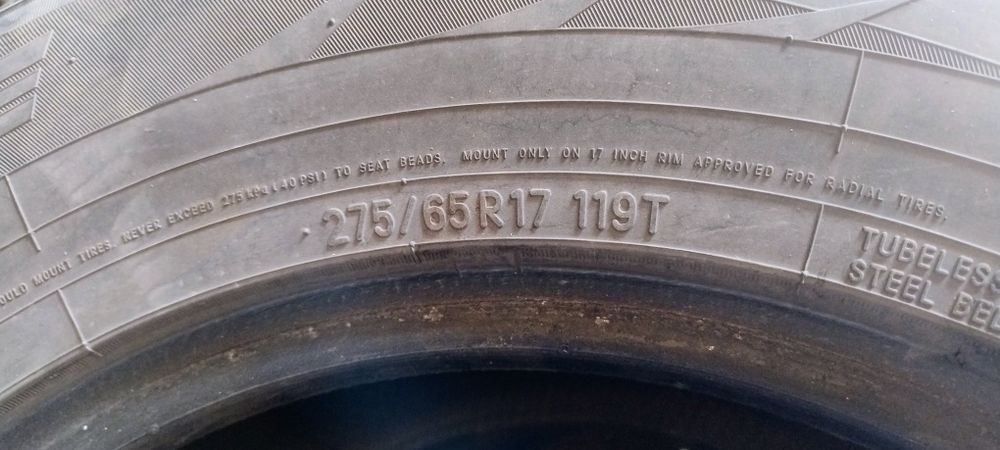 Зимняя резина 275/65 R17
