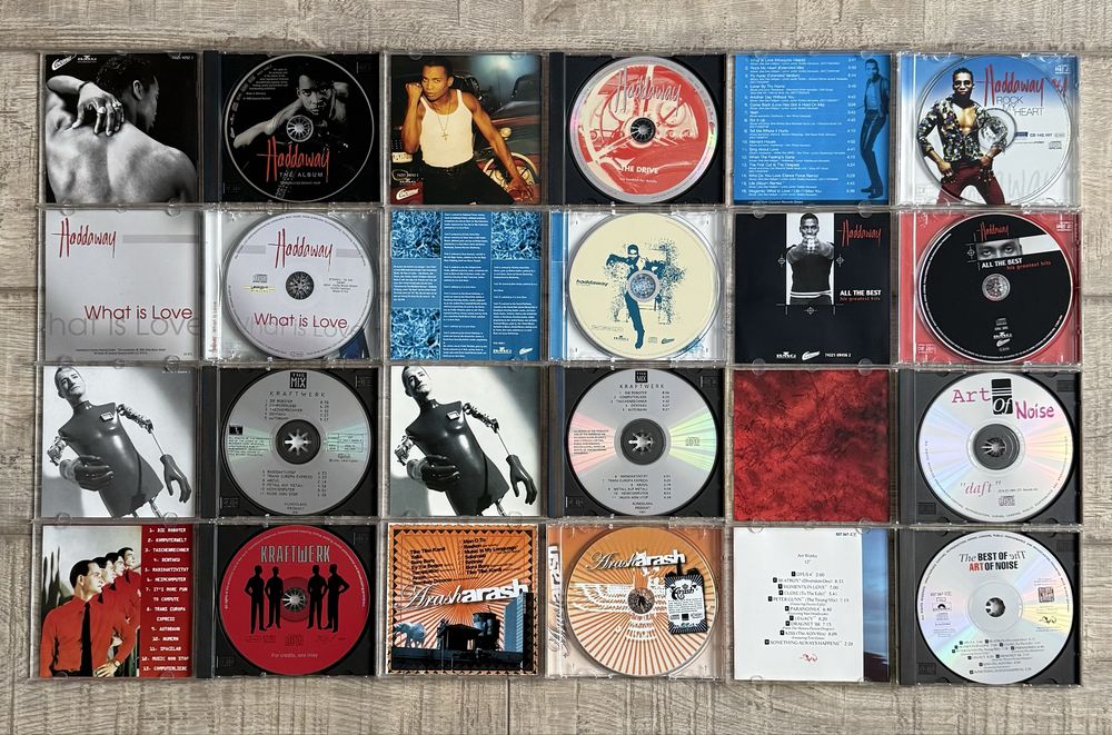 Pachet cd 37 Eurodance/Rap/Rock Simfonic/Electro - Haddaway/Kraftwerk/Enya/Art Of Noise/Luniz/Black Box/ATB/Nightwish/Arash/No Mercy