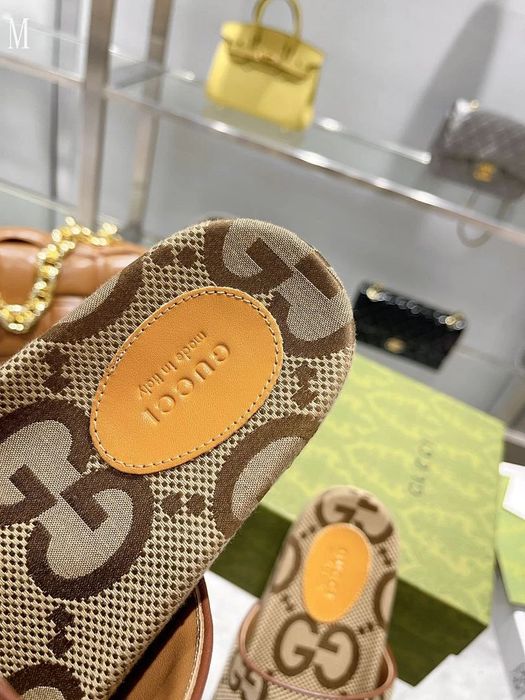 GG Canvas Slide - Beige