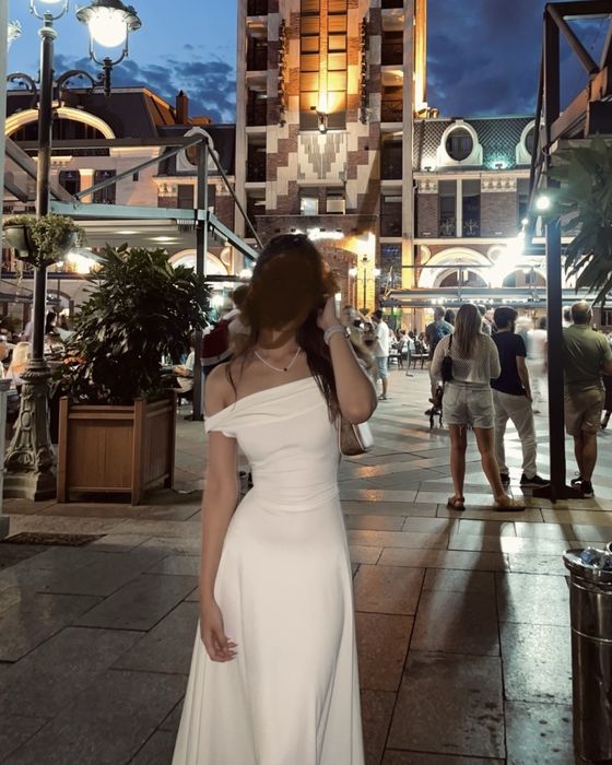 Летнее Платье с открытыми плечами