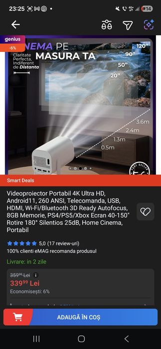 Videoproiector P30Pro S40 + accesorii suplimentare