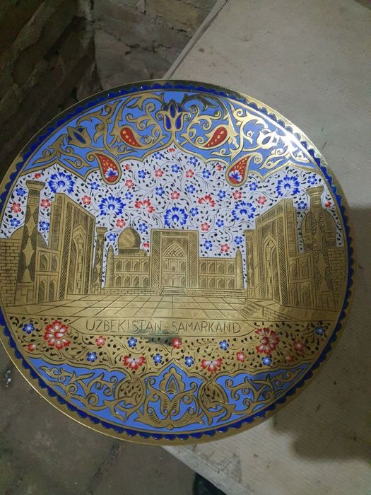 Латунный Национальные тарелки  ручная работа