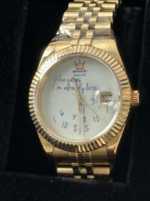 Ceas Who cares i’m already late / relax rolex