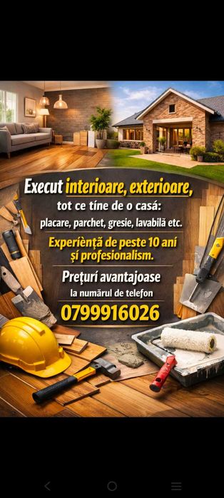 Execut interioare exterioare tai lemne tund iarba