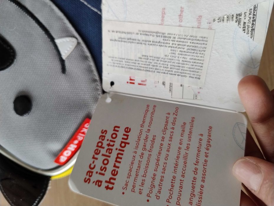 Vand gentuță termoizolanta SKIP HOP noua,cu eticheta