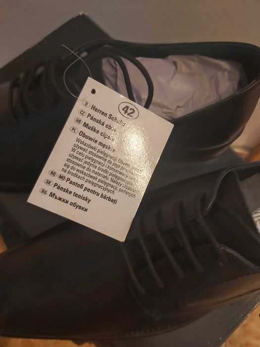 Pantofi din piele pt barbat masura 42 (produs NOU) Germania