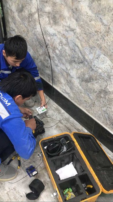 Установка камера, Монтаж локальный сеть, Настройка интернета