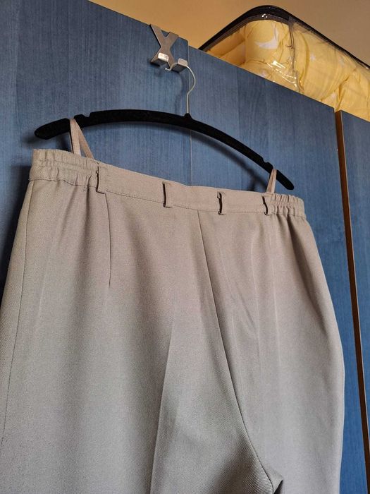Pantaloni eleganți damă C&A Canda bej mărimea XL (48)
