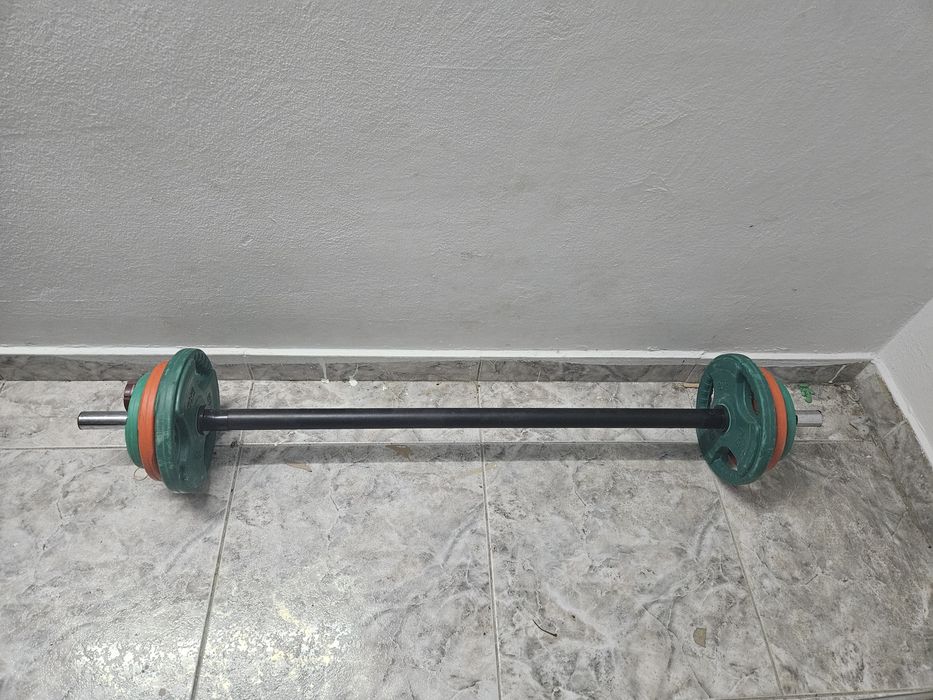 Set bara si greutati body pump