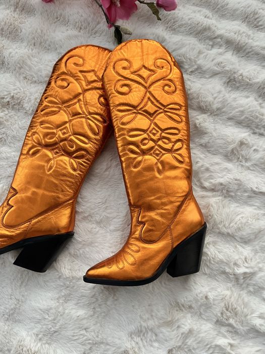 Cizme statement aurii marimea 37